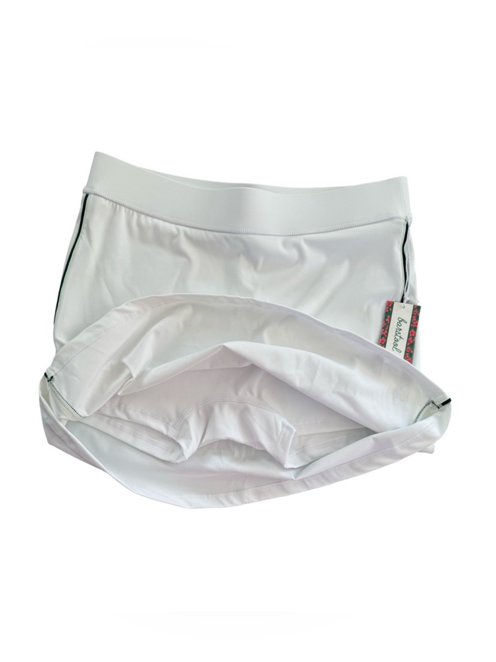 Barstool Golf White Piped Stretch Golf Athletic Skort NWT Size M - Picture 5 of 9